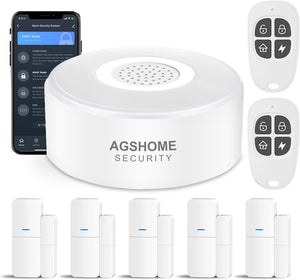 AgsHome Alarme maison sans Fil Intelligent WiFi - Alarme de Porte