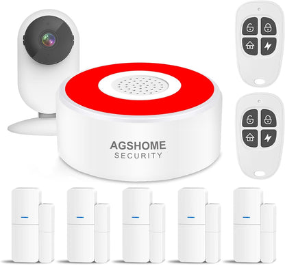 AgsHome Alarme maison sans Fil Intelligent WiFi - Alarme de Porte