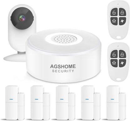 AgsHome Alarme maison sans Fil Intelligent WiFi - Alarme de Porte